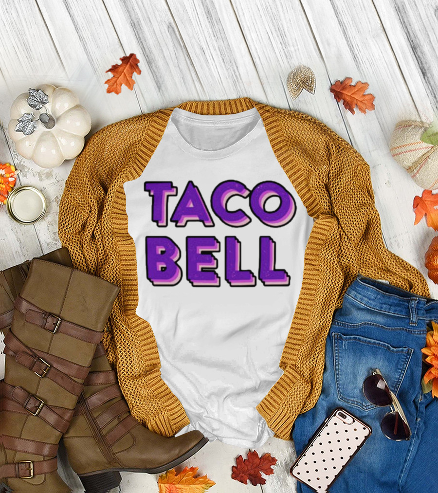 Taco Bell Distress Text T-Shirt