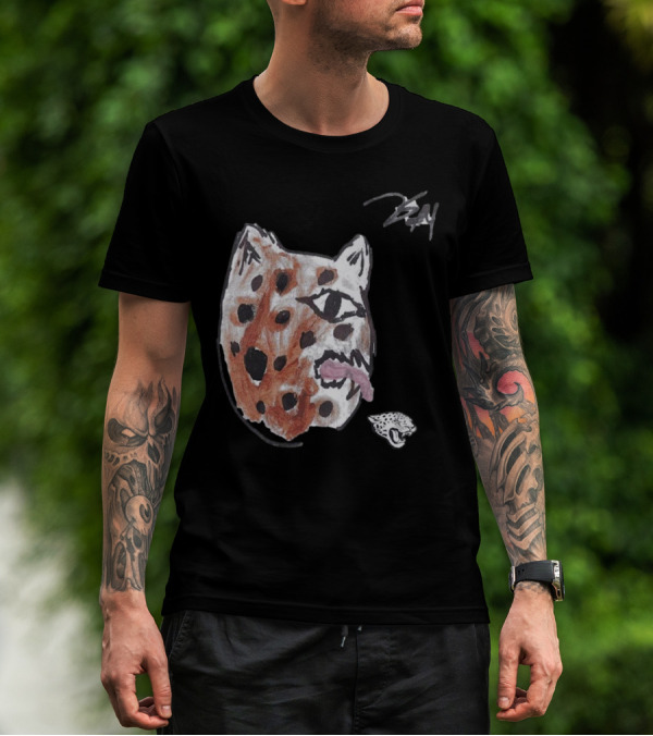 Jacksonville Jaguars Artwork By Tank Bigsby Featuring Stylized Jag Head T-Shirt