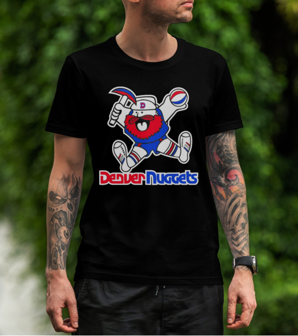Denver Nuggets Classics Miner Mascot Throwback T-Shirt