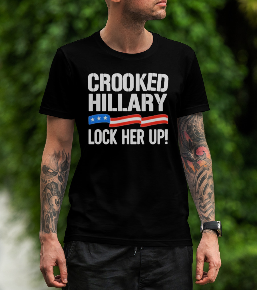 Crooked Hillary Lock Her Up T-Shirt