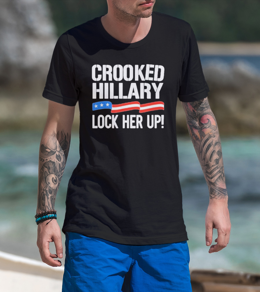 Crooked Hillary Lock Her Up T-Shirt