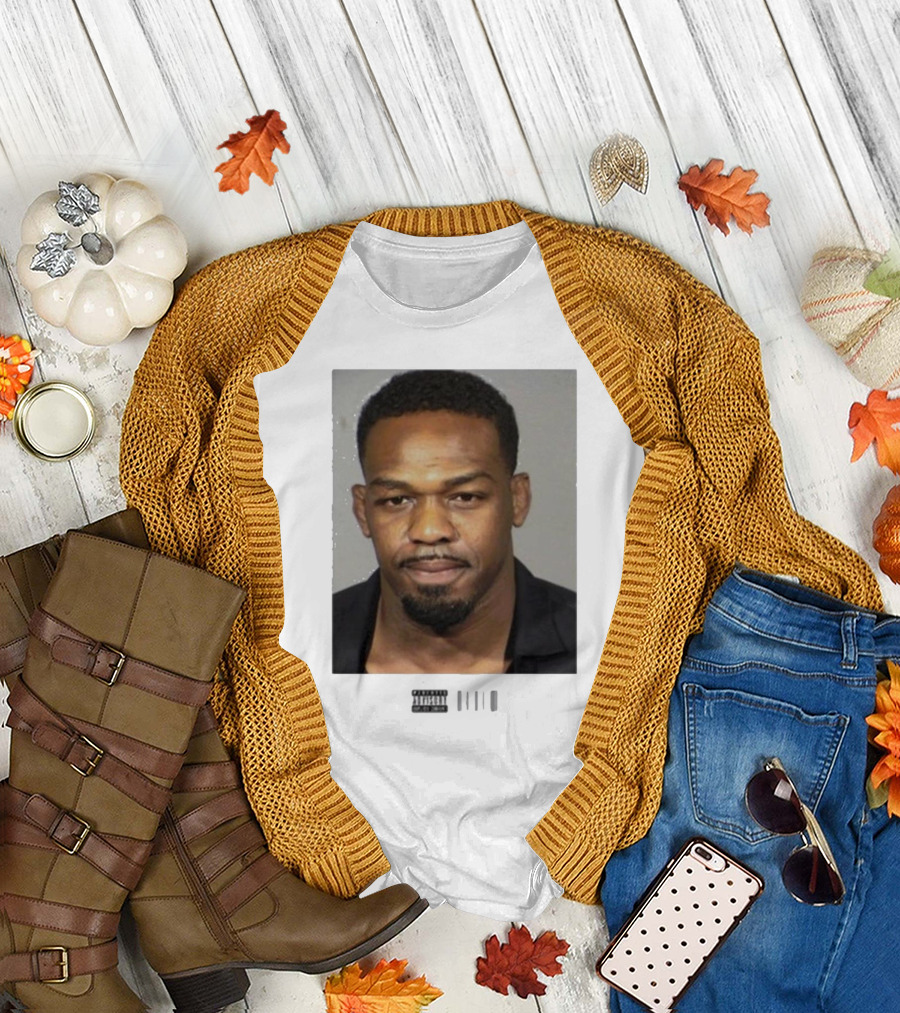 Jon Jones Mugshot UFC Champion Image T-Shirt