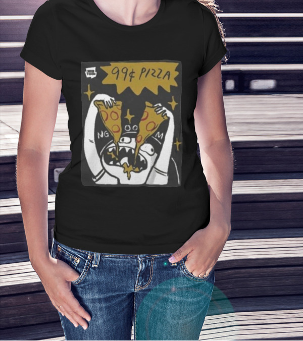 My Giant Nerd Boyfriend Wee Toon 99¢ Pizza T-Shirt