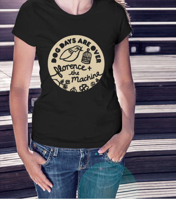 Dog Days Are Over Florence + The Machine Bird And Cage T-Shirt