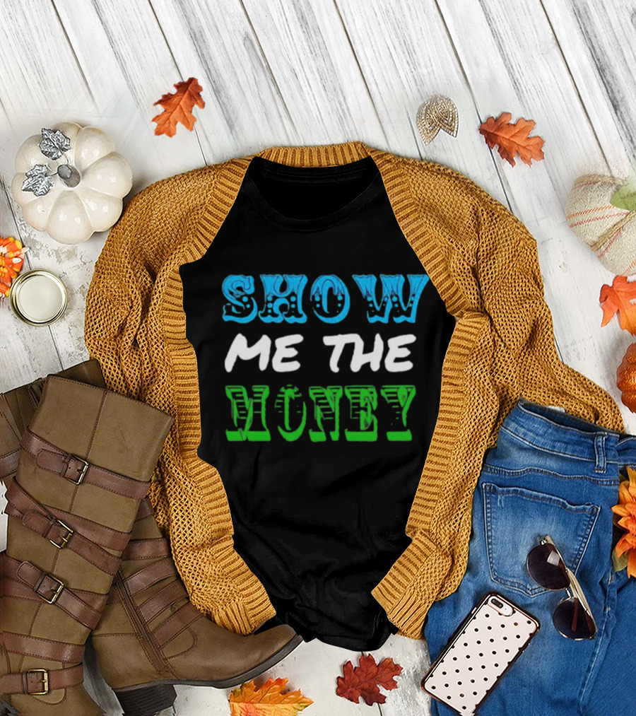 Jerry Maguire Show Me The Money Iconic Quote Text T-Shirt