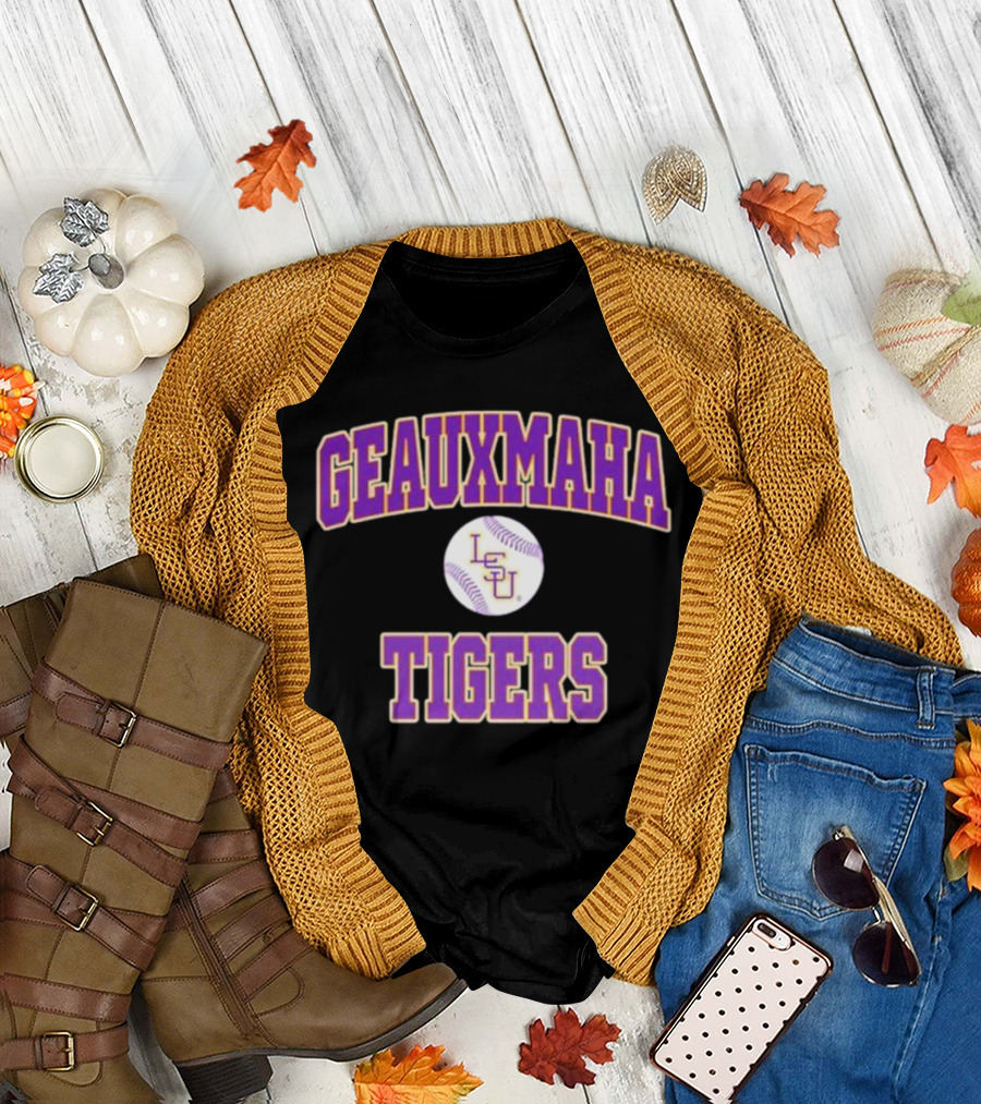Geauxmaha Tigers LSU Baseball Team Spirit Fan Gear T-Shirt