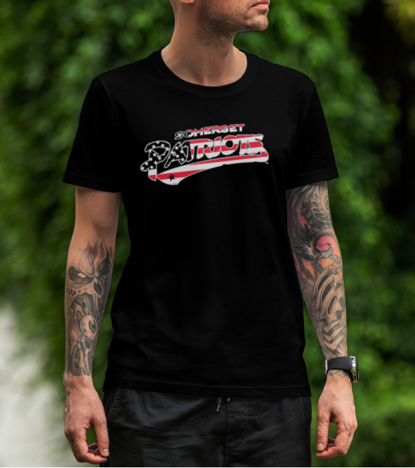 Somerset Patriots Stars And Stripes Wordmark T-Shirt