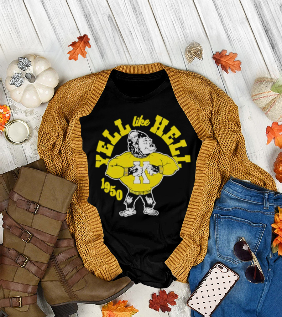 Gus the Gorilla Yell Like Hell Pittsburg State University 1950 Mascot T-Shirt