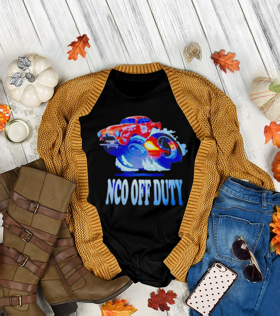 NCO Off Duty Ford 1950 Hot Rod Racing T-Shirt