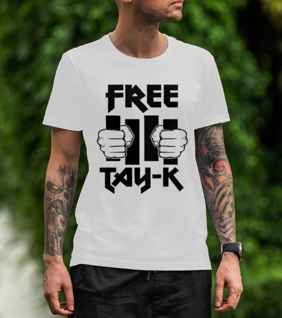 Free Tay-K Hands Behind Bars Iconic T-Shirt