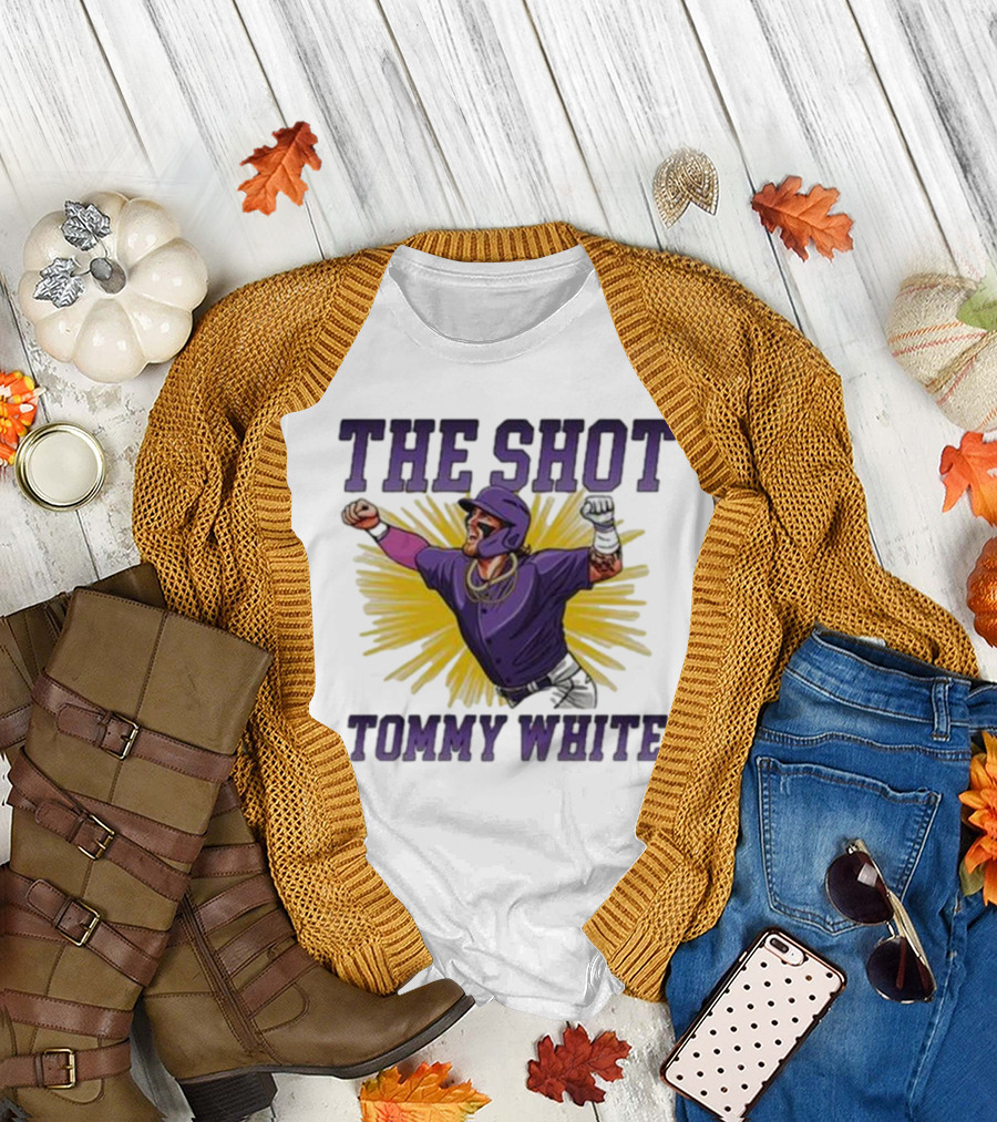 Tommy White The Shot Baseball Celebration Explosion T-Shirt