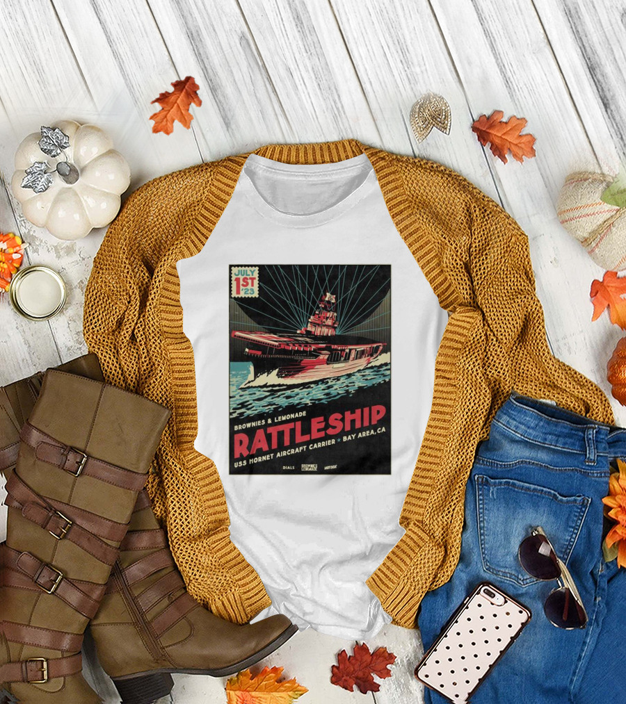 Brownies and Lemonade Rattleship USS Hornet Aircraft Carrier Bay Area CA July 1st 23 T-Shirt