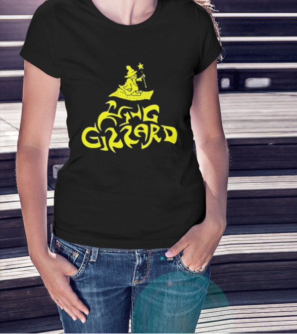 King Gizzard And The Lizard Wizard San Francisco 16 Yellow Wizard On Carpet T-Shirt