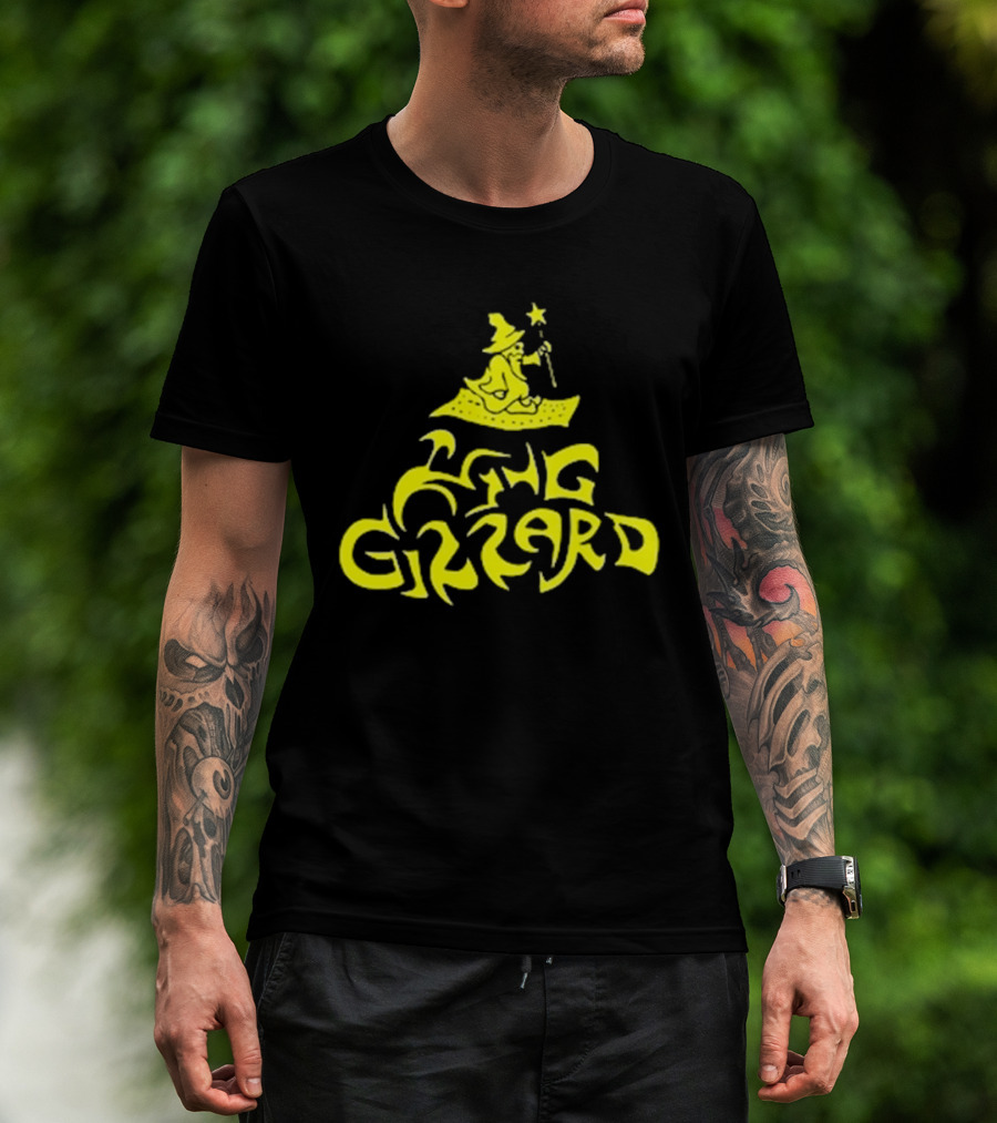King Gizzard And The Lizard Wizard San Francisco 16 Yellow Wizard On Carpet T-Shirt