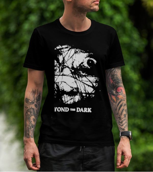 Beyond The Dark Exploring With Josh Eerie Face In Abstract Webbing T-Shirt