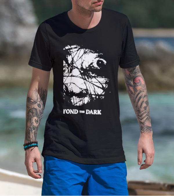 Beyond The Dark Exploring With Josh Eerie Face In Abstract Webbing T-Shirt
