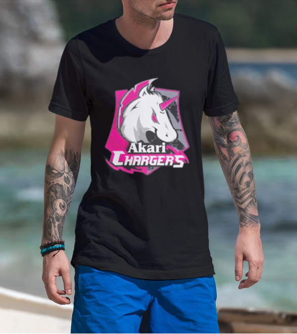 Akari Chargers Unicorn Logo T-Shirt