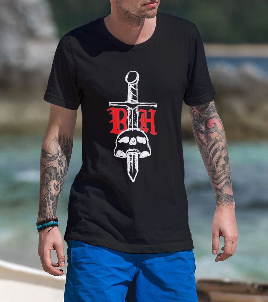 BTH Believe The Hype Skull Dagger T-Shirt