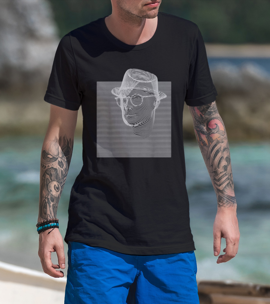 Emerging 3 Contemplation Optical Illusion Hat And Glasses T-Shirt