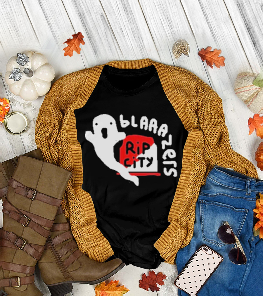 Rip City Blaaazers Ghost and Tombstone T-Shirt