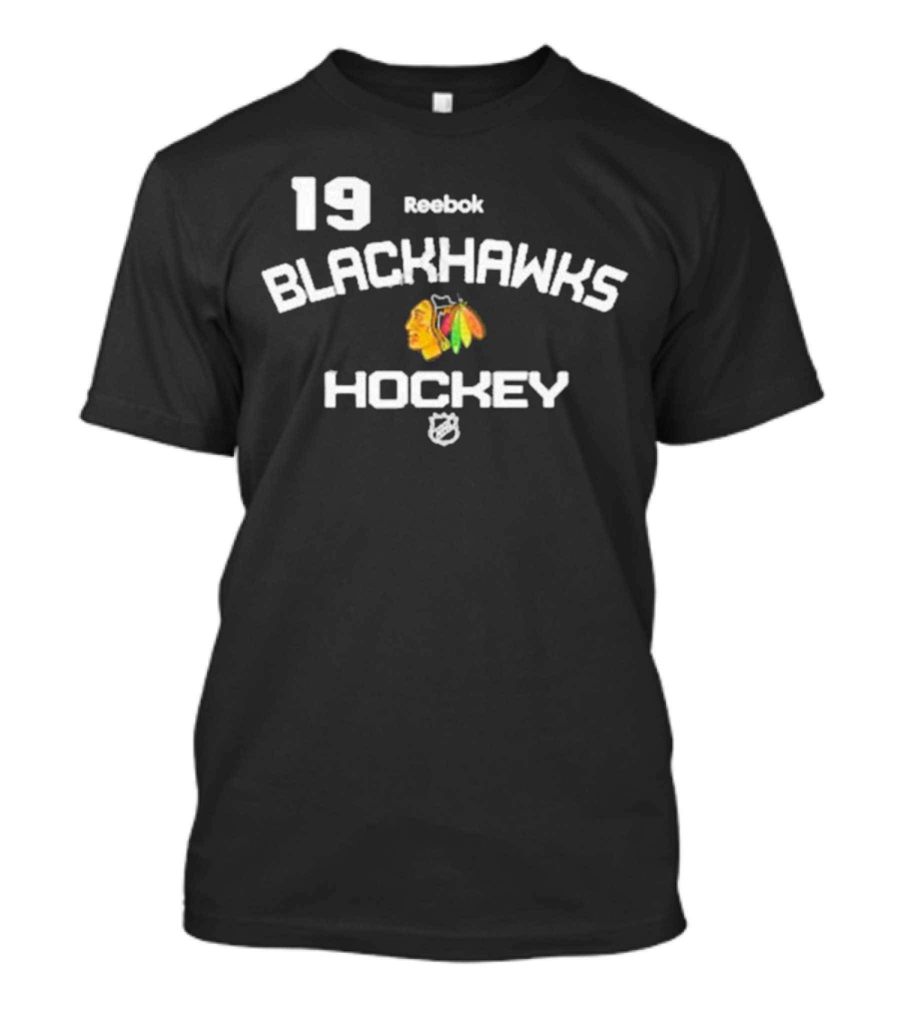 19 Reebok Blackhawks Hockey NHL T-Shirt