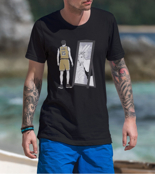 Austin Reaves Mirror GOAT Los Angeles Lakers Basketball Player Reflects Greatness T-Shirt