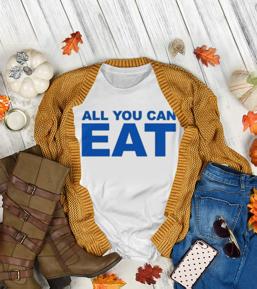 Sappy All You Can Eat Blue Letters T-Shirt
