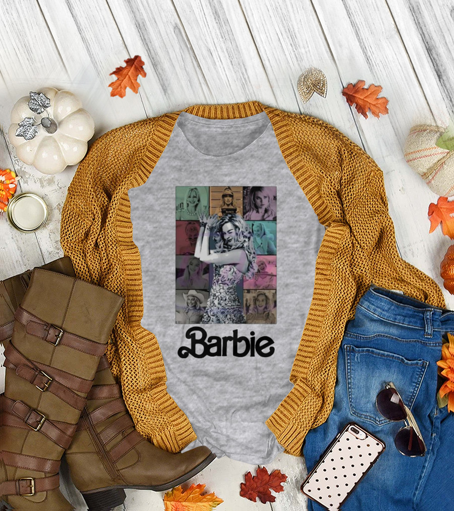 Barbie Movie Collage Eras Tour Styles T-Shirt