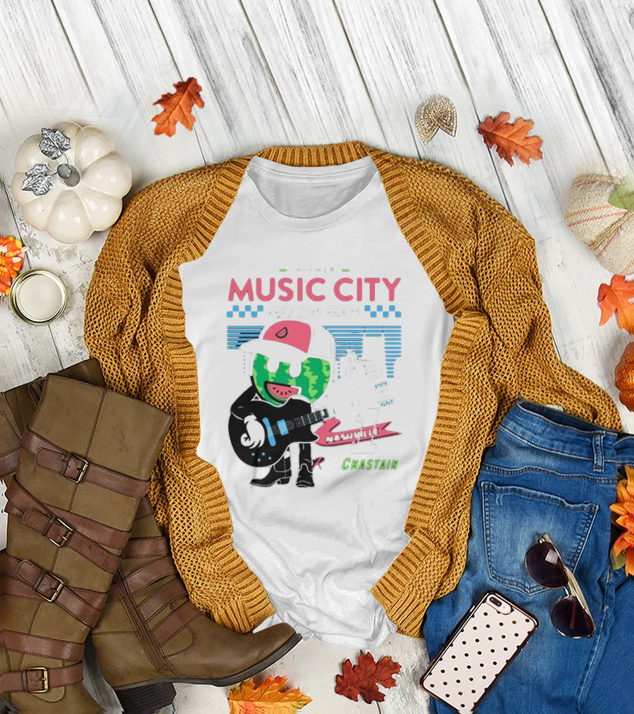 Winner Music City Melon Man Nashville Chastain T-Shirt