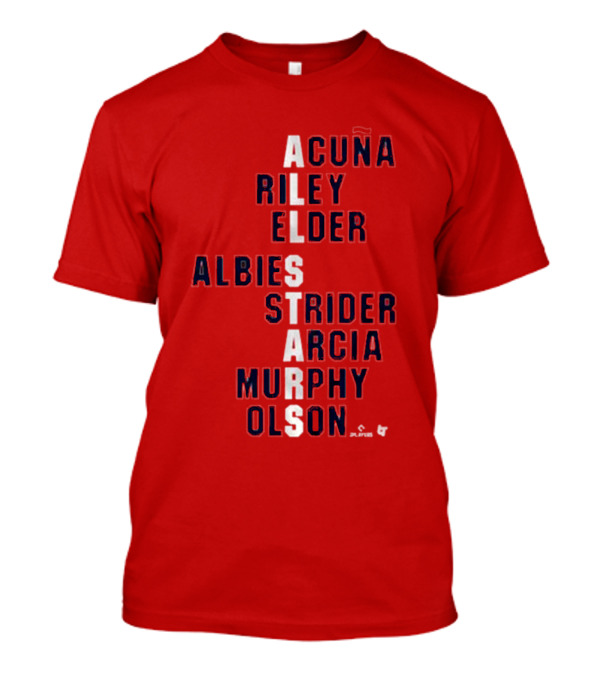 Atlanta All-Stars Acuña Riley Elder Albies Strider Arcia Murphy Olson T-Shirt