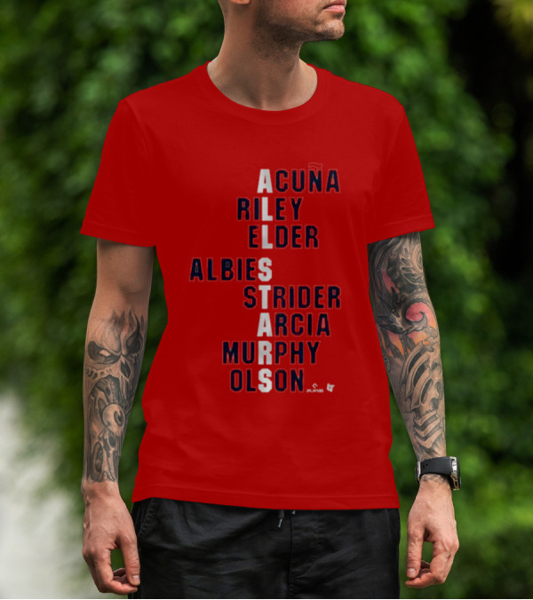 Atlanta All-Stars Acuña Riley Elder Albies Strider Arcia Murphy Olson T-Shirt