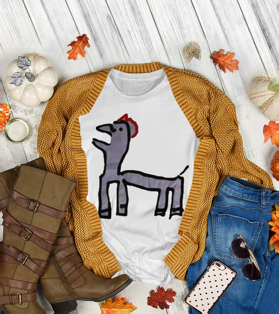 Jeremy Frieser Kimpie Paarntie Drawing with Red Mane T-Shirt