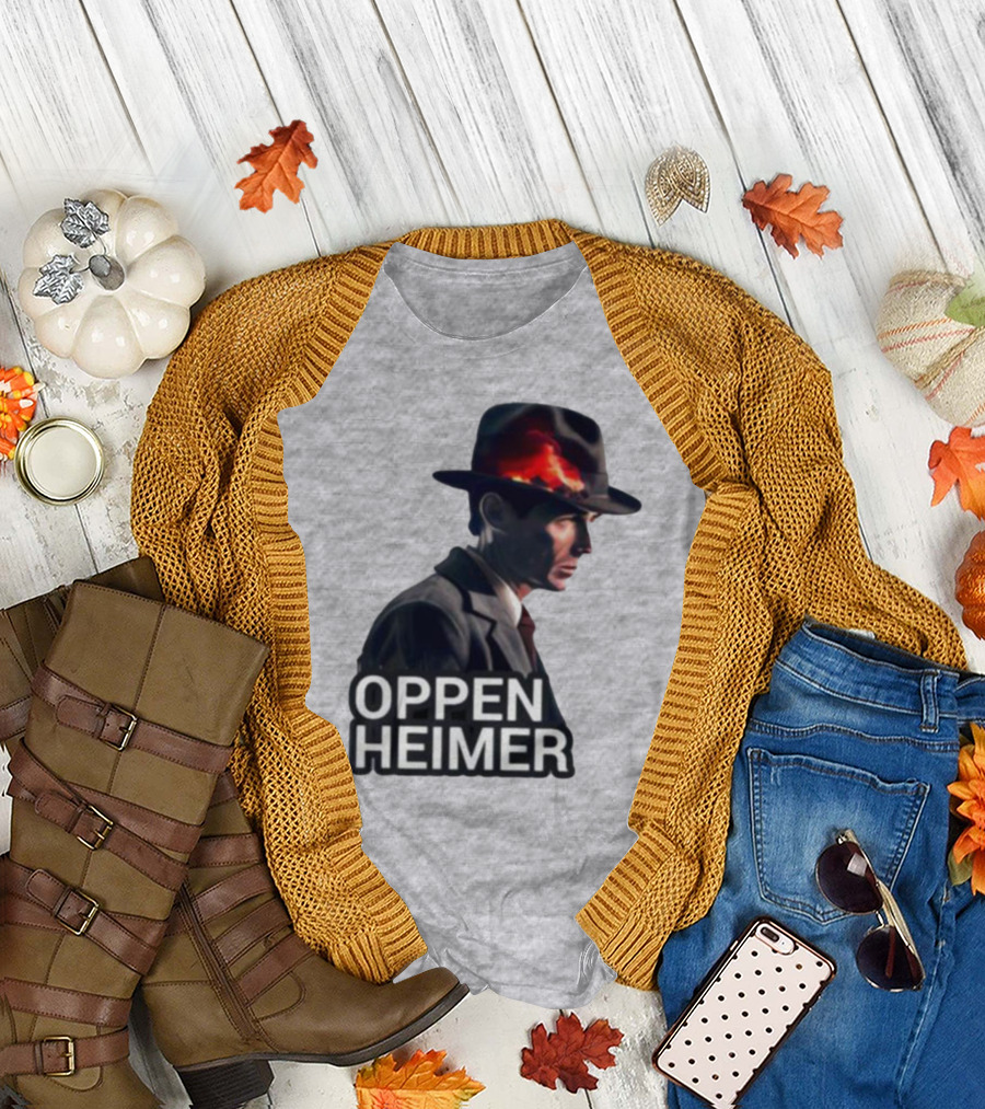 Oppenheimer Cillian Murphy Fiery Explosion Hat T-Shirt
