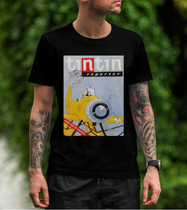 Tintin Reporter New Adventures Game Design Cartoon T-Shirt