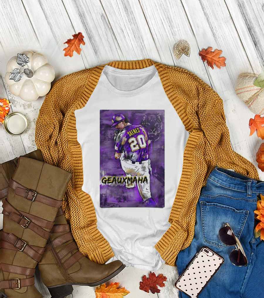 Paul Skenes Geauxmaha LSU Tigers Baseball T-Shirt