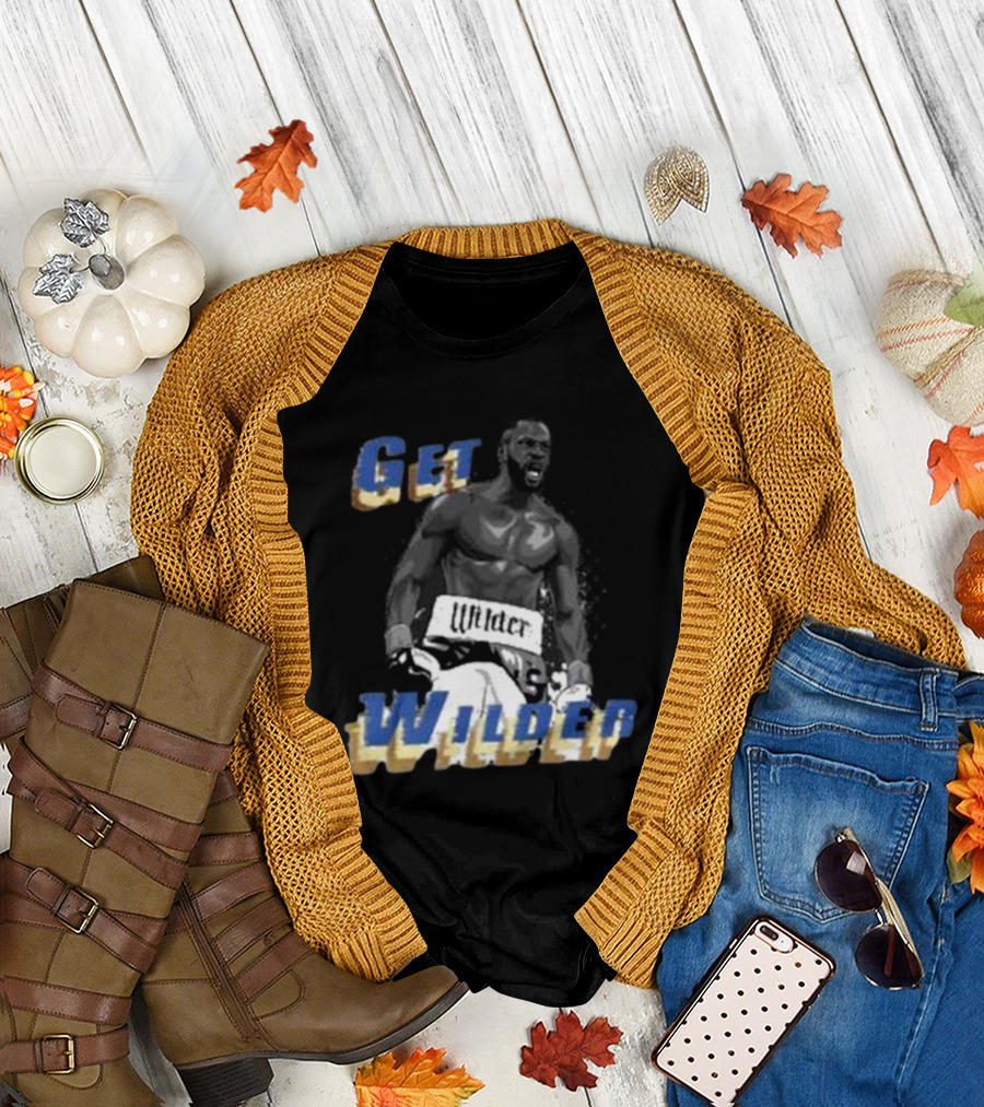 Get Wilder Boxer Roaring with Boxing Gloves T-Shirt