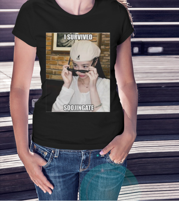 I Survived Soojingate Beret Sunglasses Meme T-Shirt
