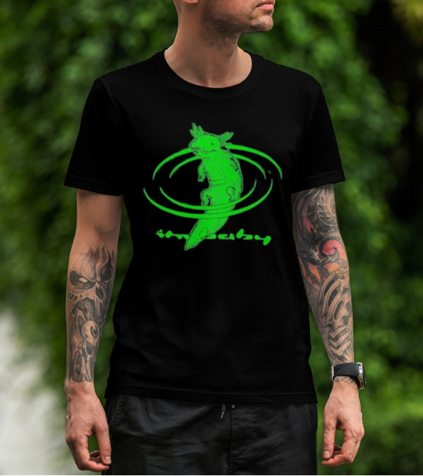 I'M Baby By Dogecore Axolotl Neon Green T-Shirt