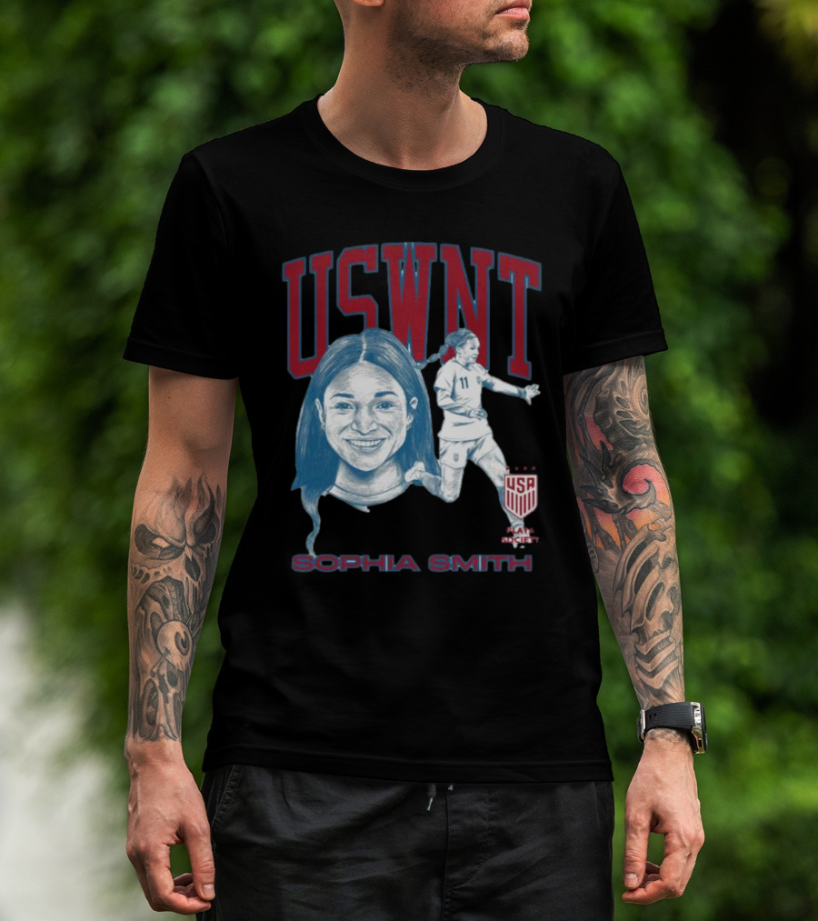 USWNT Playa Society Sophia Smith USA Soccer T-Shirt