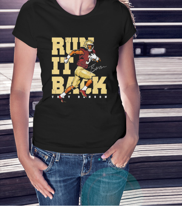 Trey Benson Run It Back Football T-Shirt