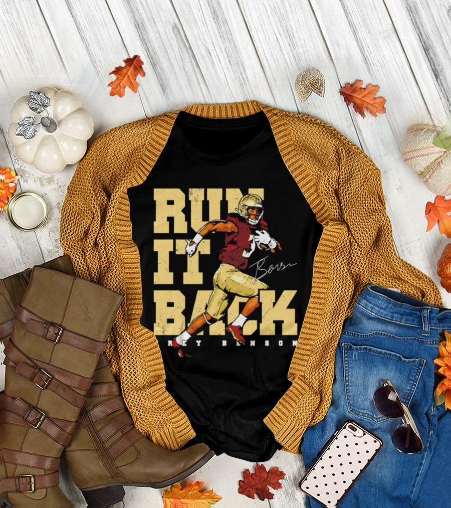 Trey Benson Run It Back Football T-Shirt