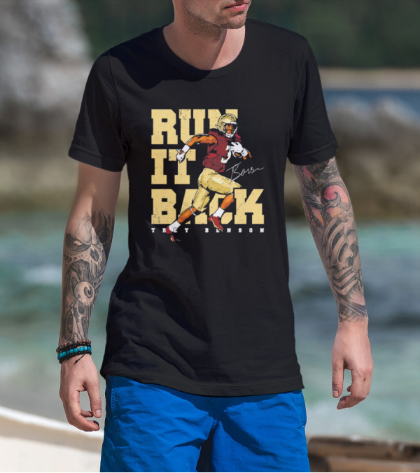 Trey Benson Run It Back Football T-Shirt