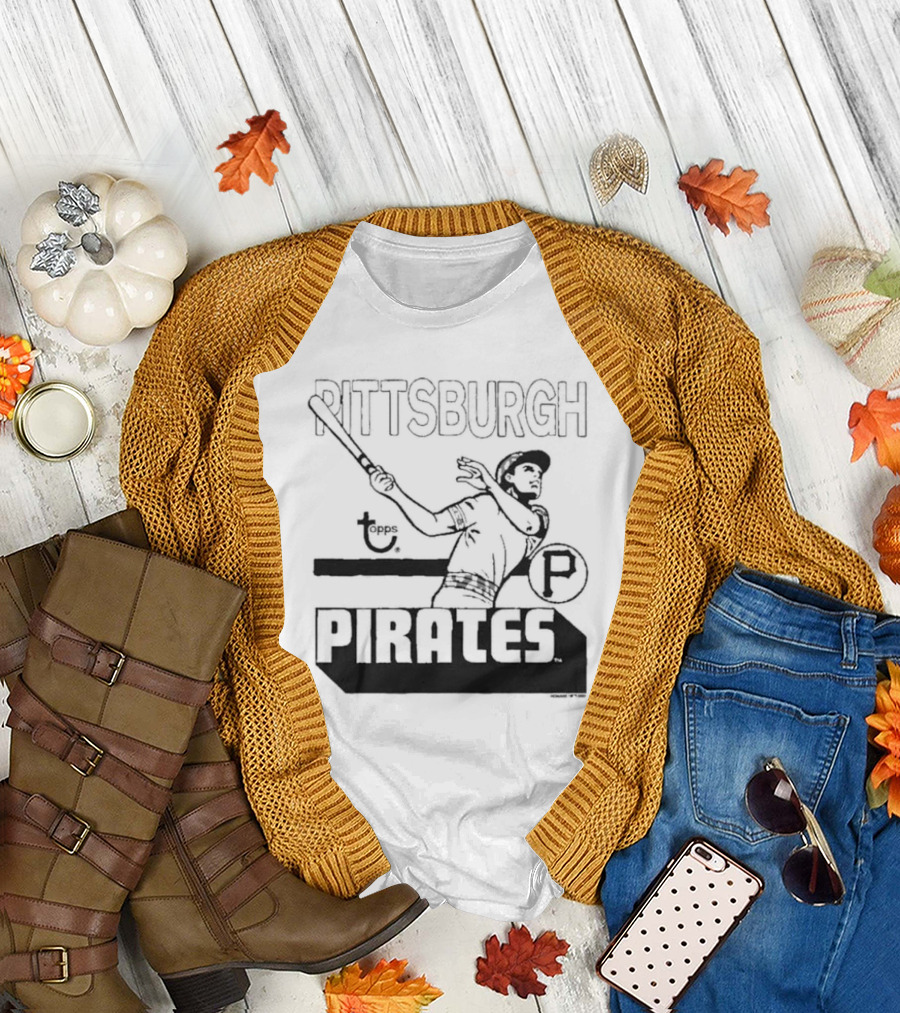 Pittsburgh Pirates Topps Retro Baseball Player T-Shirt