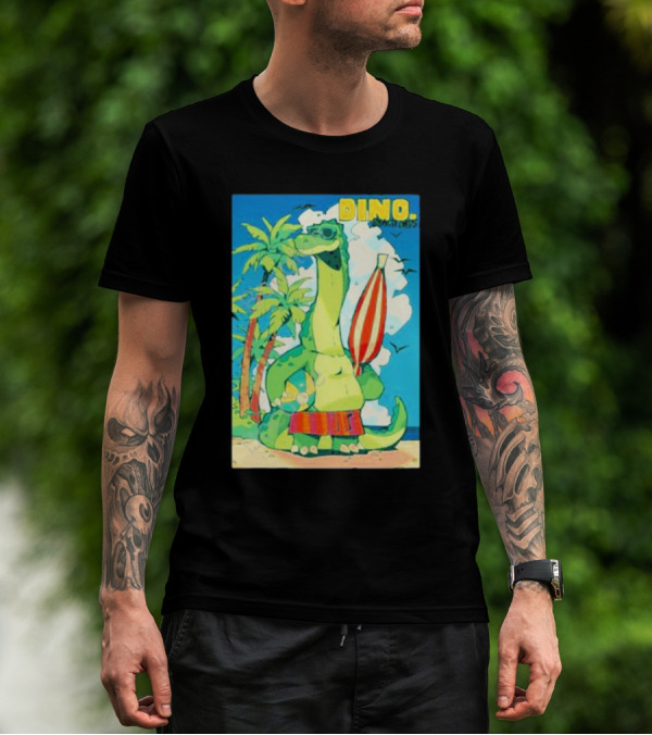 Dino Beach Days Noodle Shop Adventures T-Shirt