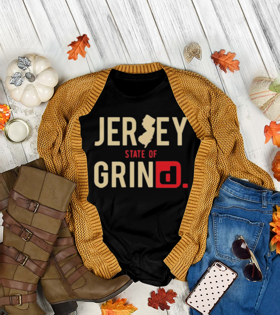Melissagorga Jersey State of Grind New Jersey Map T-Shirt