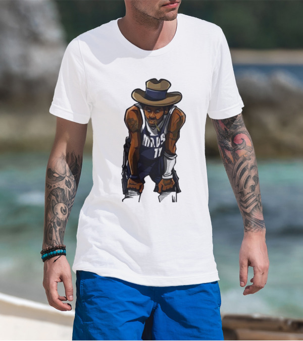 Kyriewrld Merch Cowboy Kai Mavs 11 Basketball Cartoon T-Shirt