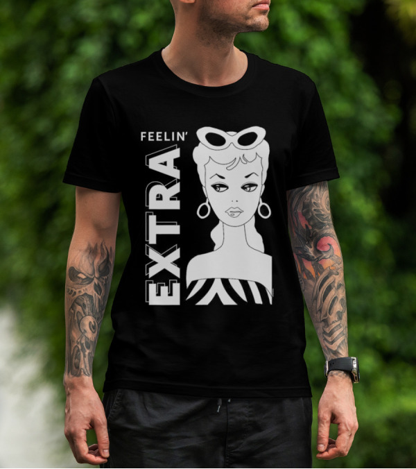 Barbie Feelin’ Extra Retro Chic With Sunglasses And Earrings T-Shirt