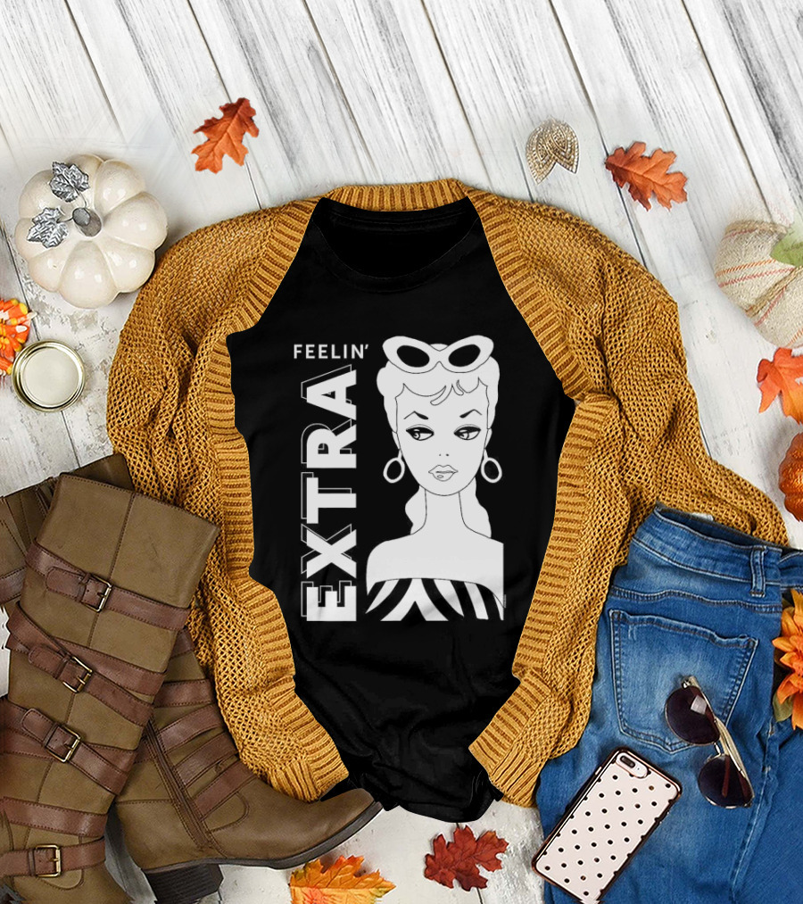 Barbie Feelin’ Extra Retro Chic with Sunglasses and Earrings T-Shirt