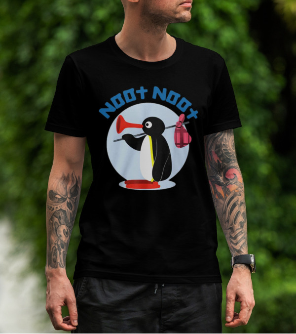 NOOT NOOT Pingu Penguin Red Horn Backpack Circle T-Shirt