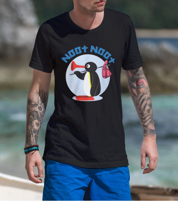 NOOT NOOT Pingu Penguin Red Horn Backpack Circle T-Shirt